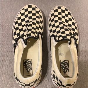 Checkered Slip on Vans